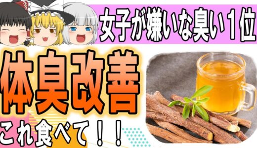 【ゆっくり解説】加齢臭だけじゃない⁉30代以降の体臭TOP３を改善する食べ物