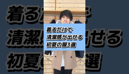 【30代・40代メンズ】着るだけで“清潔感”が出せる初夏の服はこの3つ！#メンズファッション #メンズ服 #夏服 #夏服コーデ#dコレ#shorts