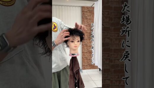 グリースを使った時短スタイリング #shorts #ヘアセット