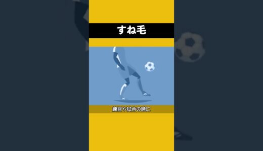 サッカー選手はすね毛を剃る？