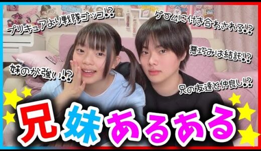 【あるある】視聴者さんから募集した兄妹あるあるに仲良し兄妹が答えてみた