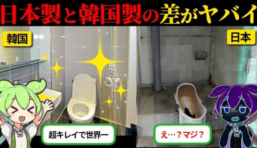 【驚愕】韓国人タレント「韓国のトイレが一番清潔」と発言するも…。【ずんだもん×ゆっくり解説】