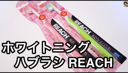 ハブラシどれにしよう？REACHホワイトニングハブラシを選択