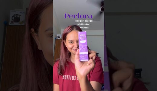 Tried Perfora purple magic whitening serum @Perforacare #purple #whiteningserum #teethwhitening