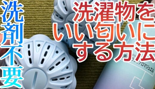 【洗濯物をいい匂いにする方法】部屋干しでも臭わない、洗剤不要の洗濯マグネシウムボールTIFFを使ってみた