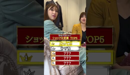 男性が言われてショックな言葉ランキングTop5 #shorts