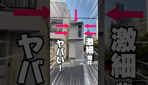 【劇細物件！】この細さの戸建てに人は生活できるのか？