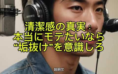 清潔感の真実：本当にモテたいなら“垢抜け”を意識しろ