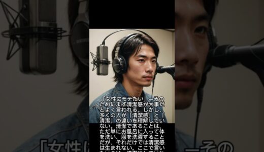 「清潔感の真実：本当にモテたいなら“垢抜け”を意識しろ」 #清潔感 #モテる男 #垢抜け #第一印象 #自己改善