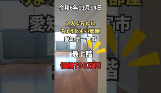 令和6年11月14日　2人ぐらしにちょうど良いお部屋　最寄り駅の名鉄石刀駅から名古屋まで24分なので、通勤・通学も便利♪　最上階なら上階ガチャも関係ナシ♪【中古マンション】藤和シティコープ一宮石刀