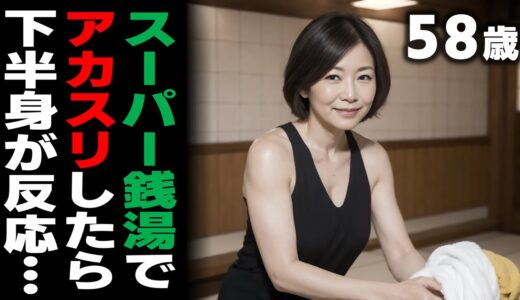 スーパー銭湯で始まる58歳女の秘密のアカスリ 【シニア恋愛】