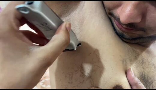 Armpit shaving ,Unwanted hair Armpit shaving by straight razor #shaving #hairremoval #firsttime ,s